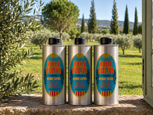 Bouteilles d'Huile d’Olive Vierge Extra – Domaine de Fontbelle